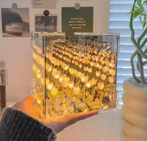 Three-Dimensional Glowing Flower Cube